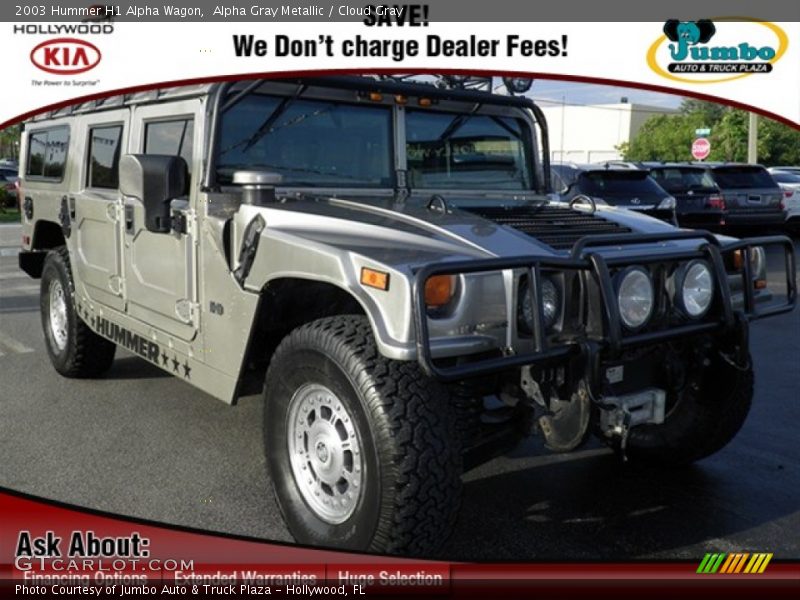 Alpha Gray Metallic / Cloud Gray 2003 Hummer H1 Alpha Wagon