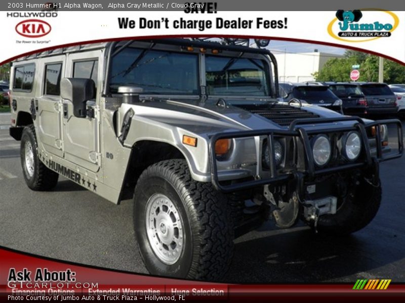 Alpha Gray Metallic / Cloud Gray 2003 Hummer H1 Alpha Wagon