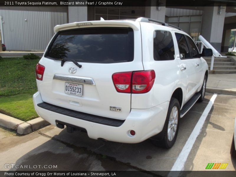 Blizzard White Pearl / Graphite Gray 2011 Toyota Sequoia Platinum