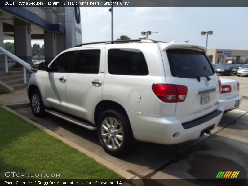 Blizzard White Pearl / Graphite Gray 2011 Toyota Sequoia Platinum