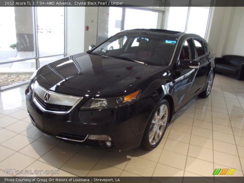 Crystal Black Pearl / Umber 2012 Acura TL 3.7 SH-AWD Advance