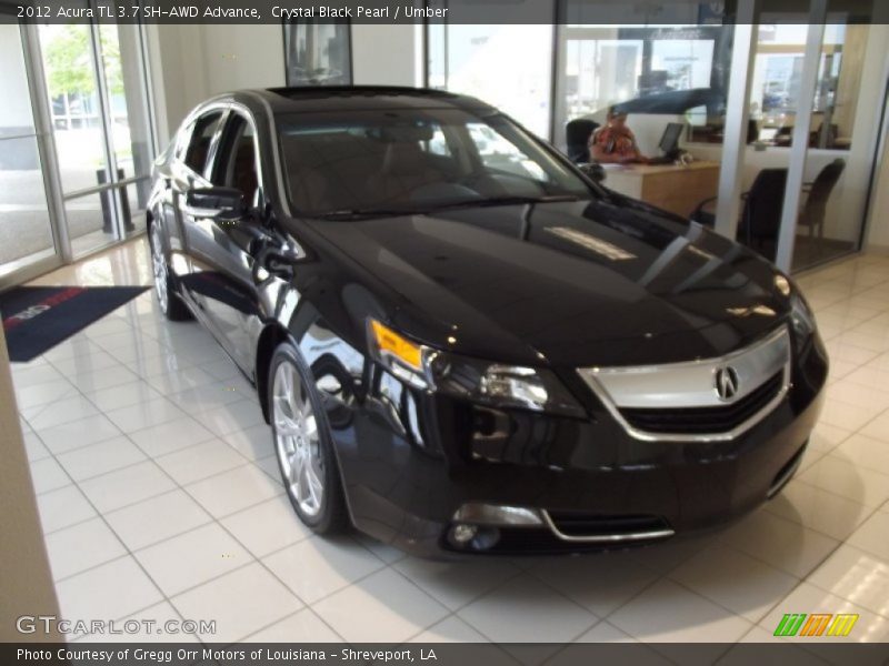 Crystal Black Pearl / Umber 2012 Acura TL 3.7 SH-AWD Advance