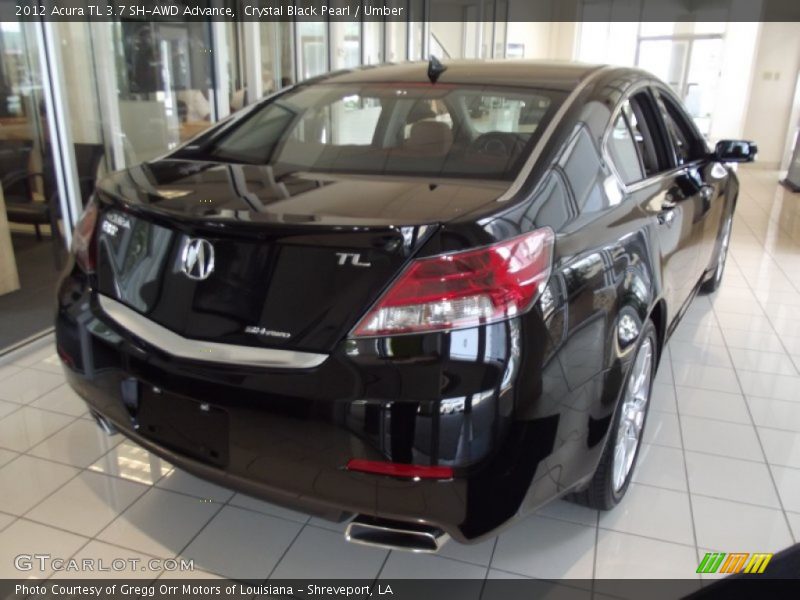 Crystal Black Pearl / Umber 2012 Acura TL 3.7 SH-AWD Advance