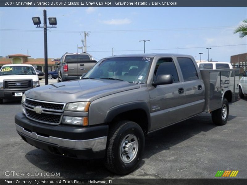 Graystone Metallic / Dark Charcoal 2007 Chevrolet Silverado 3500HD Classic LS Crew Cab 4x4