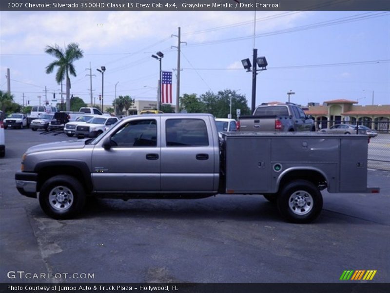 Graystone Metallic / Dark Charcoal 2007 Chevrolet Silverado 3500HD Classic LS Crew Cab 4x4
