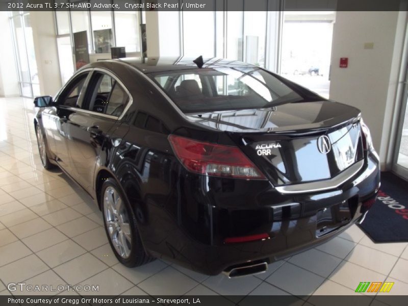 Crystal Black Pearl / Umber 2012 Acura TL 3.7 SH-AWD Advance