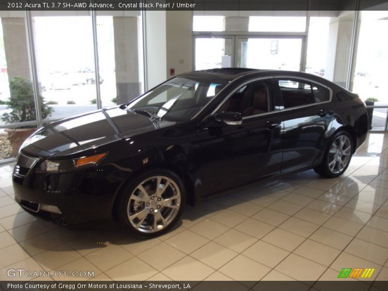 Crystal Black Pearl / Umber 2012 Acura TL 3.7 SH-AWD Advance