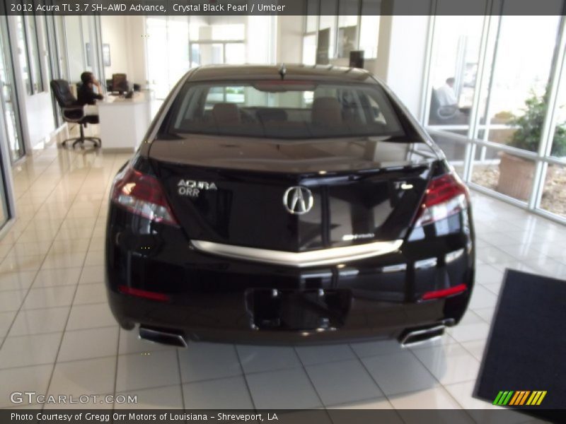 Crystal Black Pearl / Umber 2012 Acura TL 3.7 SH-AWD Advance