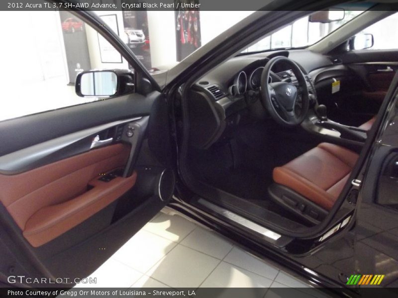 Crystal Black Pearl / Umber 2012 Acura TL 3.7 SH-AWD Advance