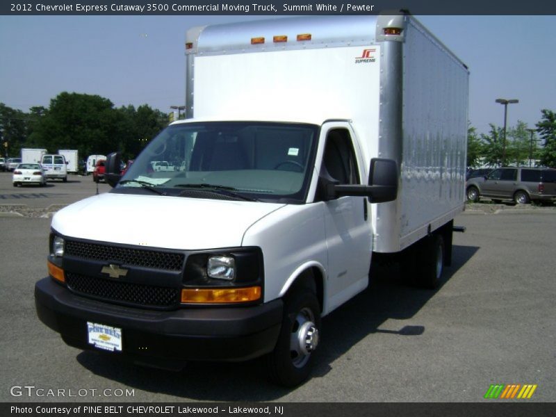 Summit White / Pewter 2012 Chevrolet Express Cutaway 3500 Commercial Moving Truck