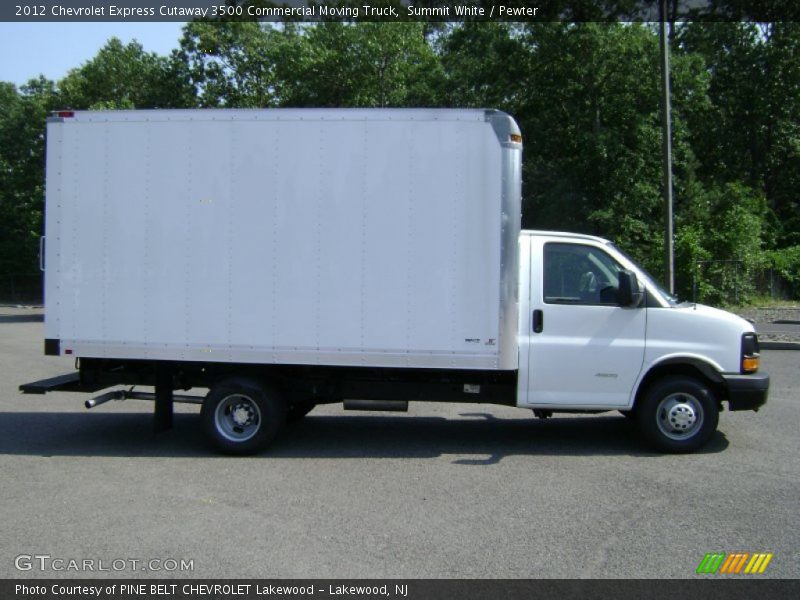 Summit White / Pewter 2012 Chevrolet Express Cutaway 3500 Commercial Moving Truck