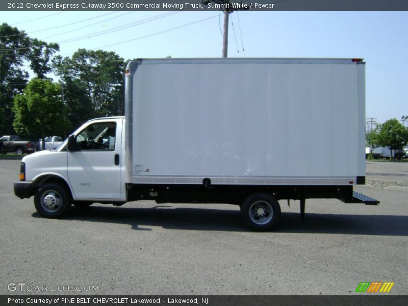 Summit White / Pewter 2012 Chevrolet Express Cutaway 3500 Commercial Moving Truck