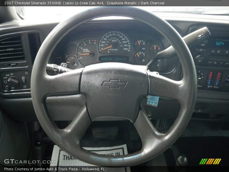 Graystone Metallic / Dark Charcoal 2007 Chevrolet Silverado 3500HD Classic LS Crew Cab 4x4