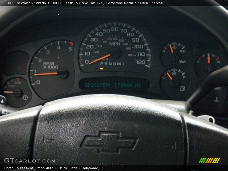 Graystone Metallic / Dark Charcoal 2007 Chevrolet Silverado 3500HD Classic LS Crew Cab 4x4