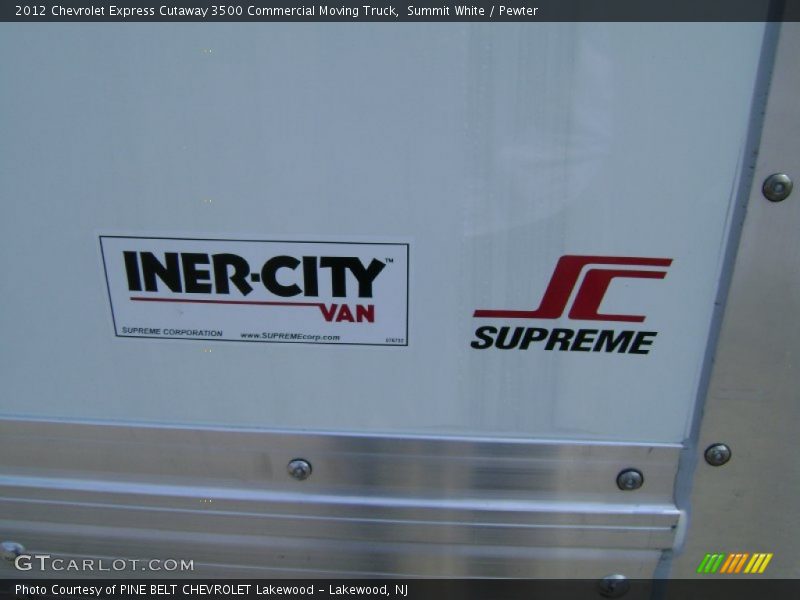 Summit White / Pewter 2012 Chevrolet Express Cutaway 3500 Commercial Moving Truck