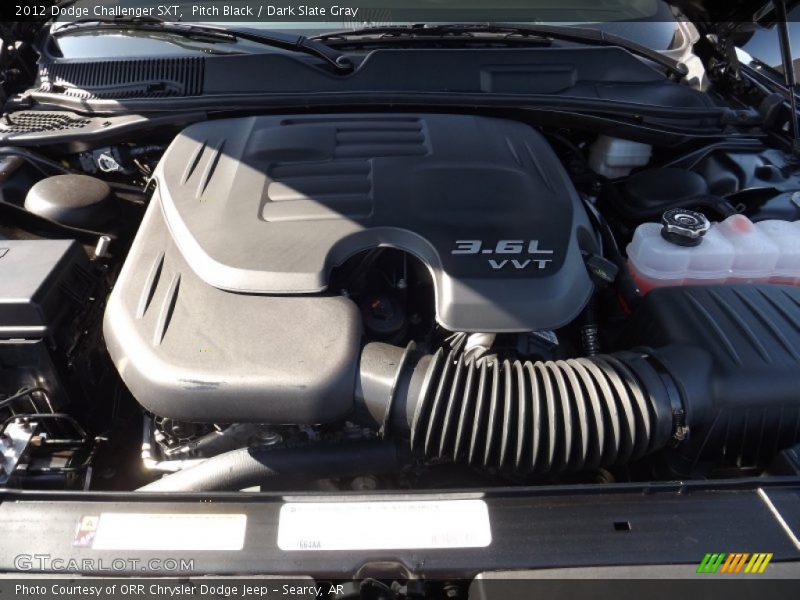 Pitch Black / Dark Slate Gray 2012 Dodge Challenger SXT