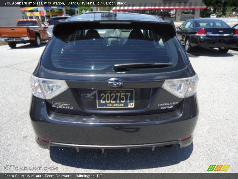 Dark Gray Metallic / Carbon Black 2009 Subaru Impreza WRX Wagon