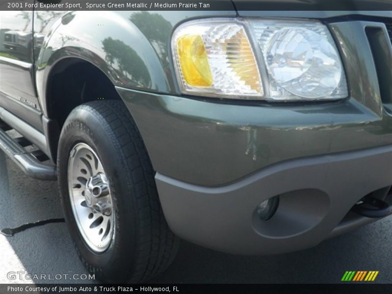 Spruce Green Metallic / Medium Prairie Tan 2001 Ford Explorer Sport