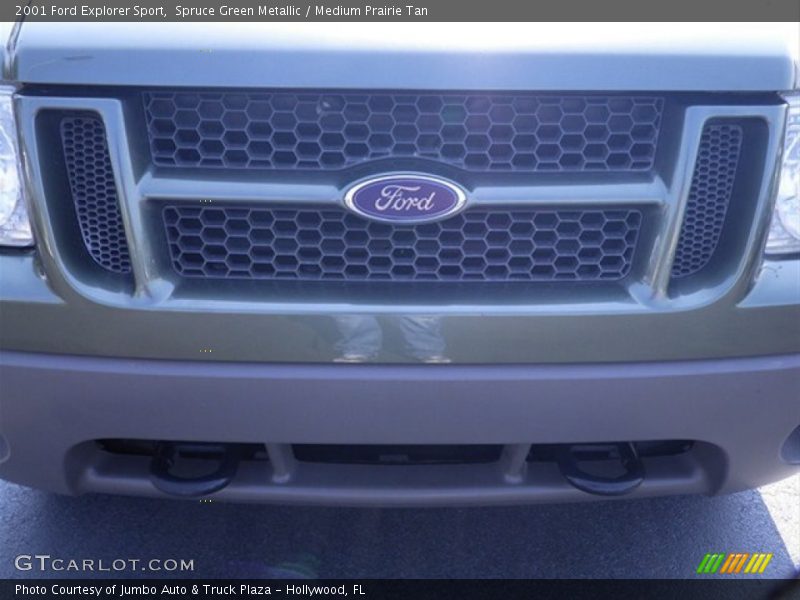 Spruce Green Metallic / Medium Prairie Tan 2001 Ford Explorer Sport