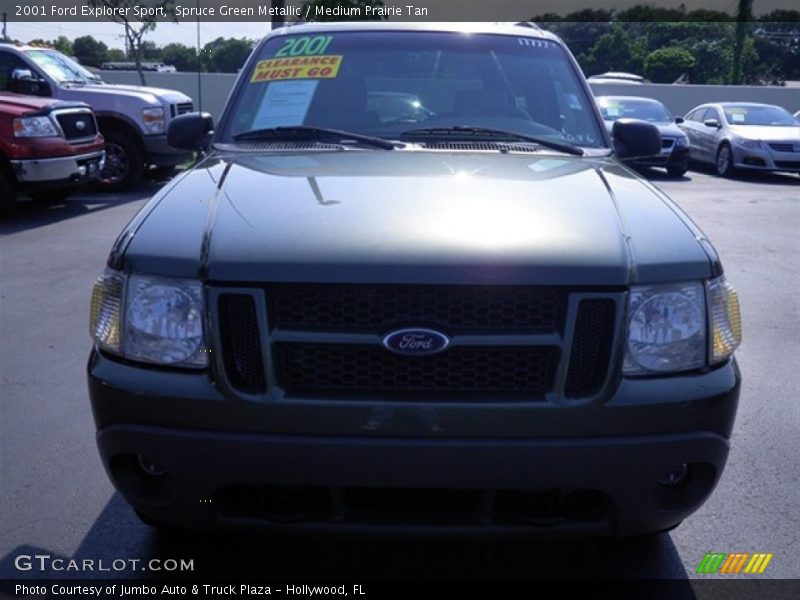 Spruce Green Metallic / Medium Prairie Tan 2001 Ford Explorer Sport