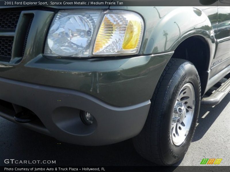 Spruce Green Metallic / Medium Prairie Tan 2001 Ford Explorer Sport
