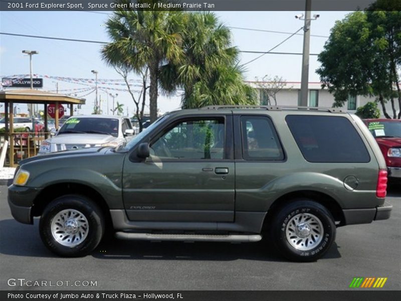 Spruce Green Metallic / Medium Prairie Tan 2001 Ford Explorer Sport