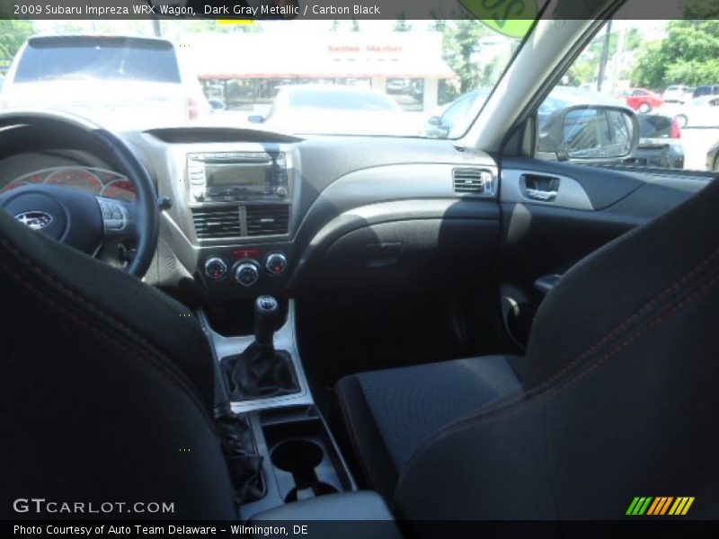 Dark Gray Metallic / Carbon Black 2009 Subaru Impreza WRX Wagon