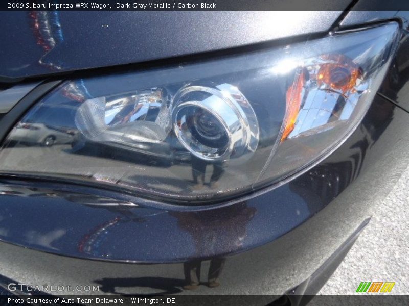 Dark Gray Metallic / Carbon Black 2009 Subaru Impreza WRX Wagon