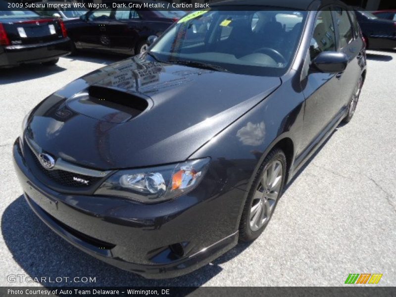 Dark Gray Metallic / Carbon Black 2009 Subaru Impreza WRX Wagon
