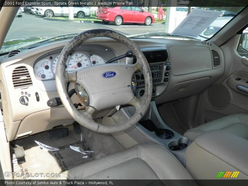Spruce Green Metallic / Medium Prairie Tan 2001 Ford Explorer Sport