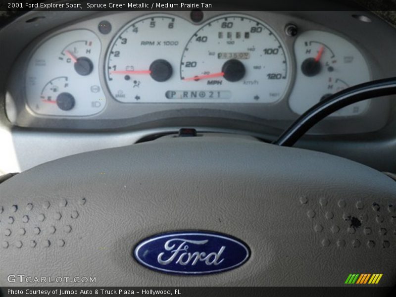 Spruce Green Metallic / Medium Prairie Tan 2001 Ford Explorer Sport
