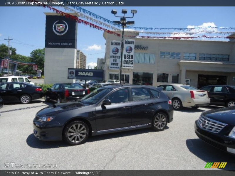 Dark Gray Metallic / Carbon Black 2009 Subaru Impreza WRX Wagon