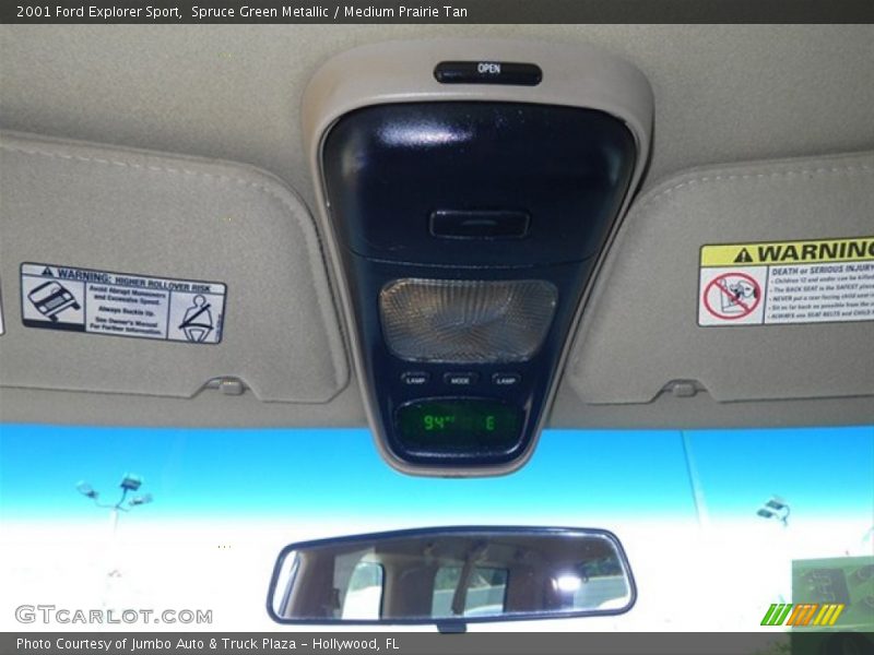 Spruce Green Metallic / Medium Prairie Tan 2001 Ford Explorer Sport