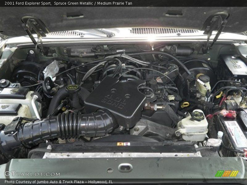 Spruce Green Metallic / Medium Prairie Tan 2001 Ford Explorer Sport