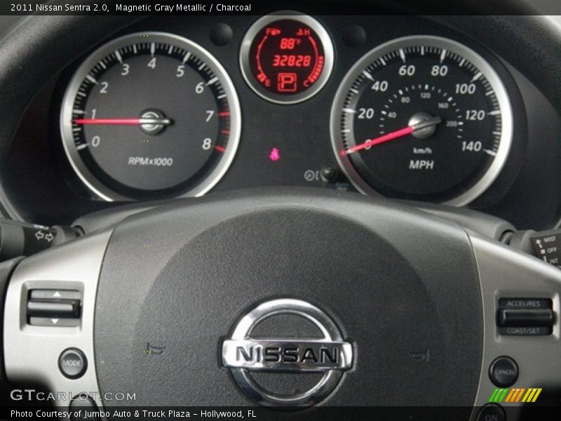 Magnetic Gray Metallic / Charcoal 2011 Nissan Sentra 2.0