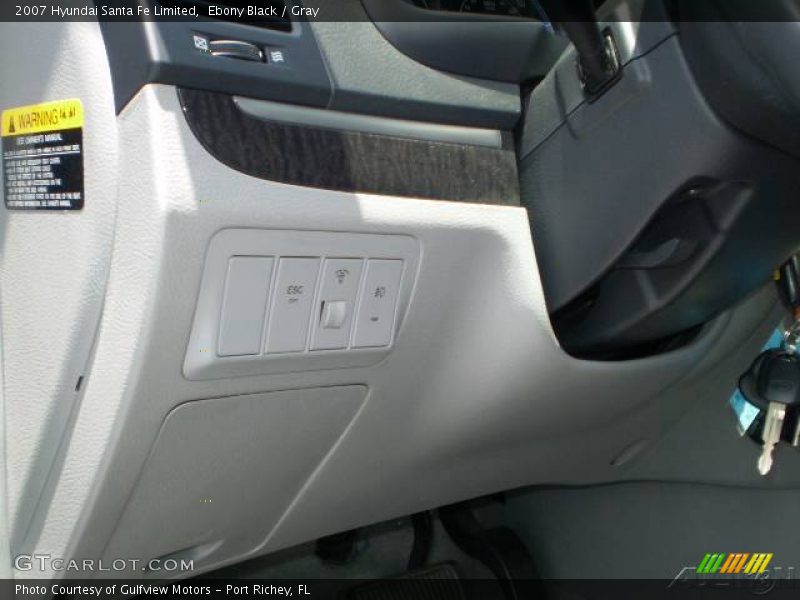 Ebony Black / Gray 2007 Hyundai Santa Fe Limited