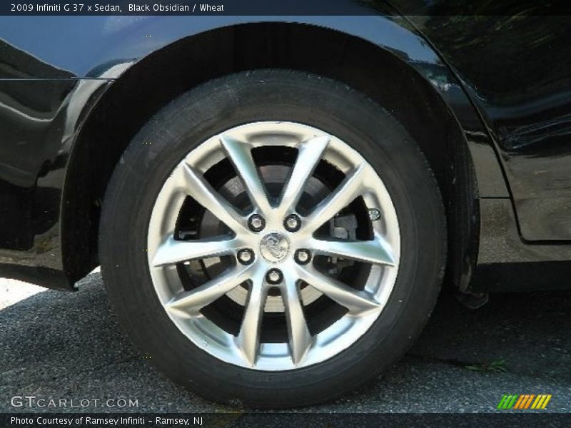 Black Obsidian / Wheat 2009 Infiniti G 37 x Sedan