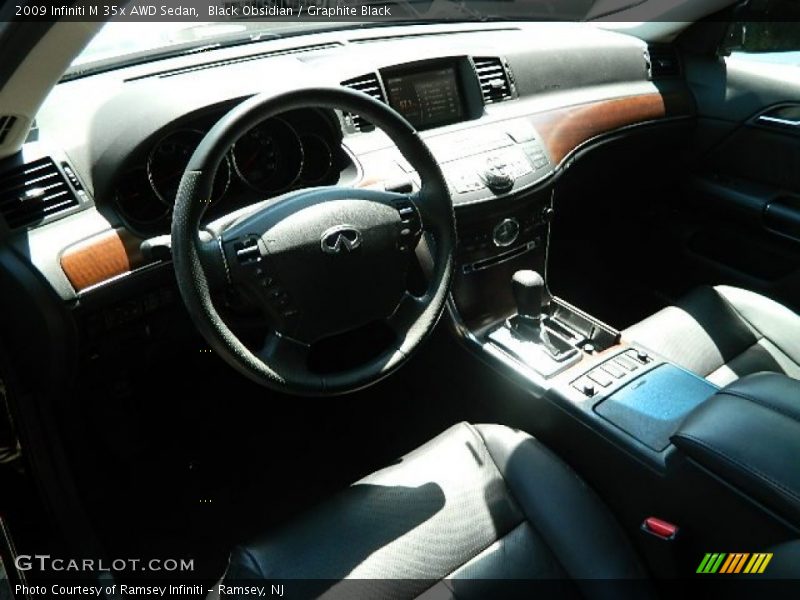Black Obsidian / Graphite Black 2009 Infiniti M 35x AWD Sedan