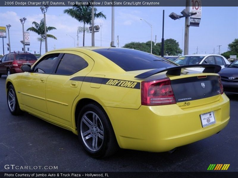 Top Banana Yellow / Dark Slate Gray/Light Graystone 2006 Dodge Charger R/T Daytona