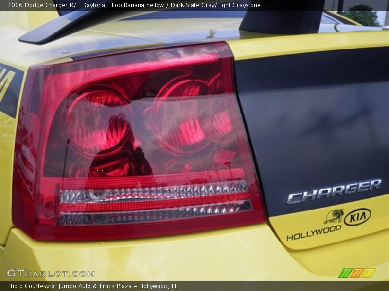 Top Banana Yellow / Dark Slate Gray/Light Graystone 2006 Dodge Charger R/T Daytona