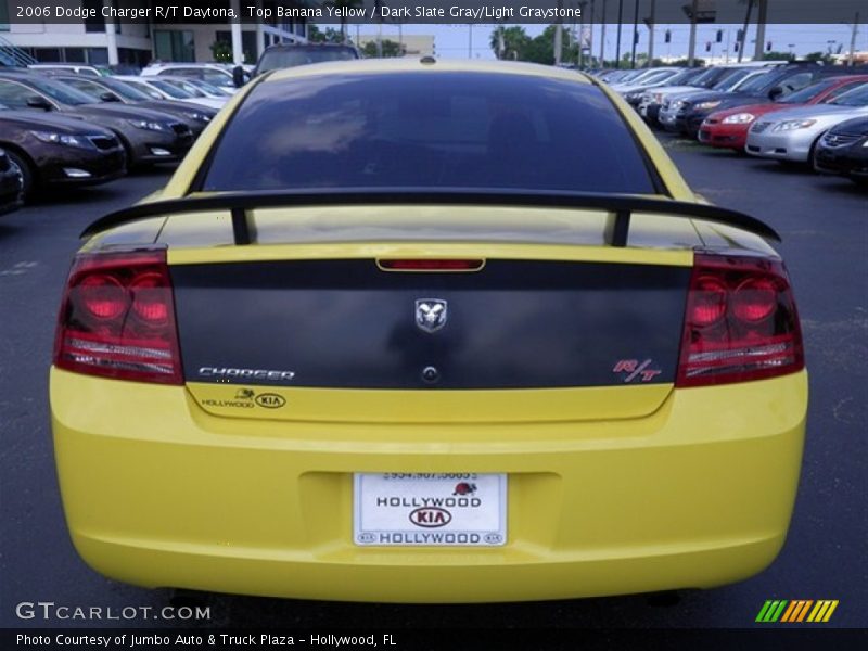 Top Banana Yellow / Dark Slate Gray/Light Graystone 2006 Dodge Charger R/T Daytona