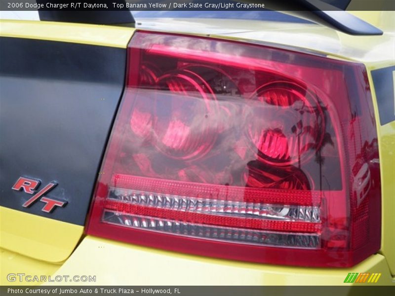 Top Banana Yellow / Dark Slate Gray/Light Graystone 2006 Dodge Charger R/T Daytona