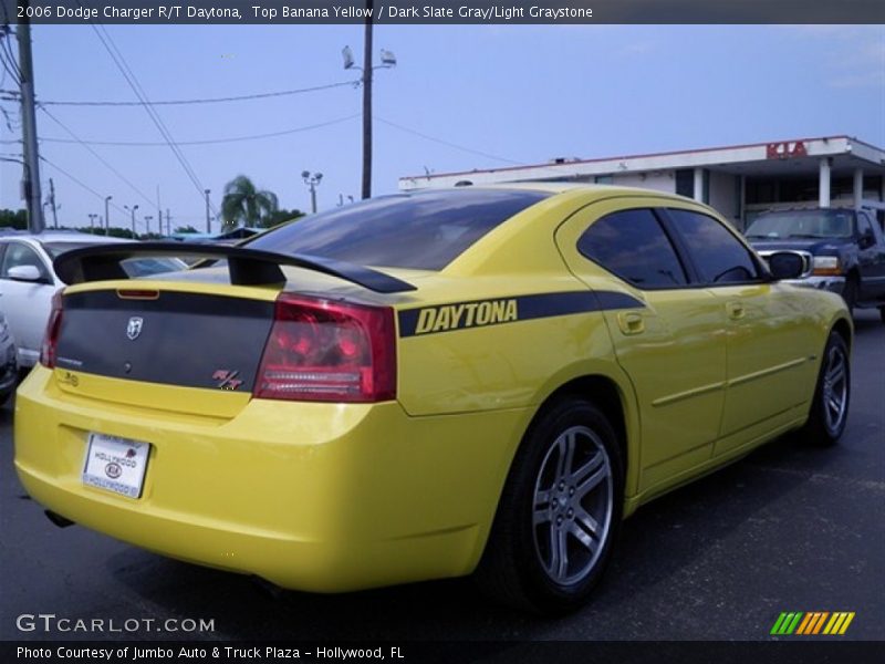 Top Banana Yellow / Dark Slate Gray/Light Graystone 2006 Dodge Charger R/T Daytona