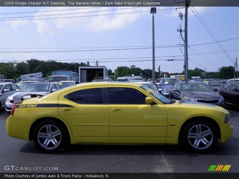 Top Banana Yellow / Dark Slate Gray/Light Graystone 2006 Dodge Charger R/T Daytona