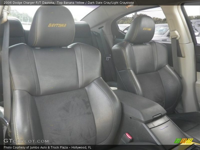 Top Banana Yellow / Dark Slate Gray/Light Graystone 2006 Dodge Charger R/T Daytona