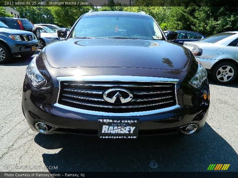 Midnight Mocha / Java 2012 Infiniti FX 35 AWD