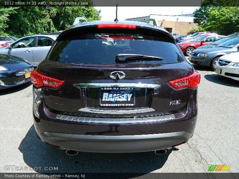 Midnight Mocha / Java 2012 Infiniti FX 35 AWD