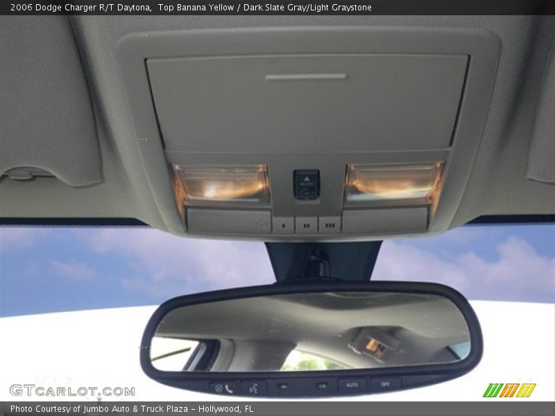 Top Banana Yellow / Dark Slate Gray/Light Graystone 2006 Dodge Charger R/T Daytona