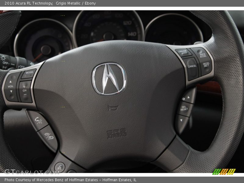 Grigio Metallic / Ebony 2010 Acura RL Technology