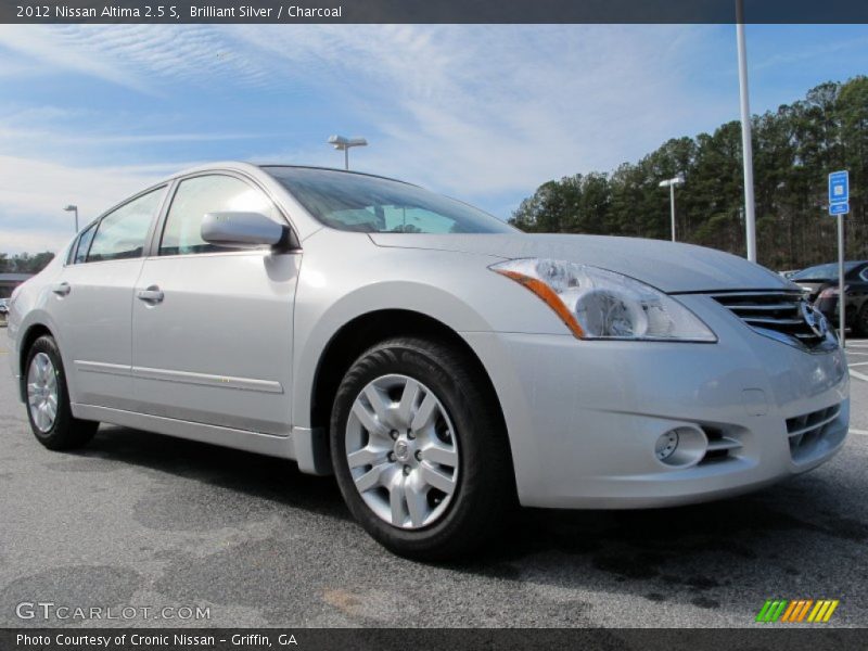 Brilliant Silver / Charcoal 2012 Nissan Altima 2.5 S